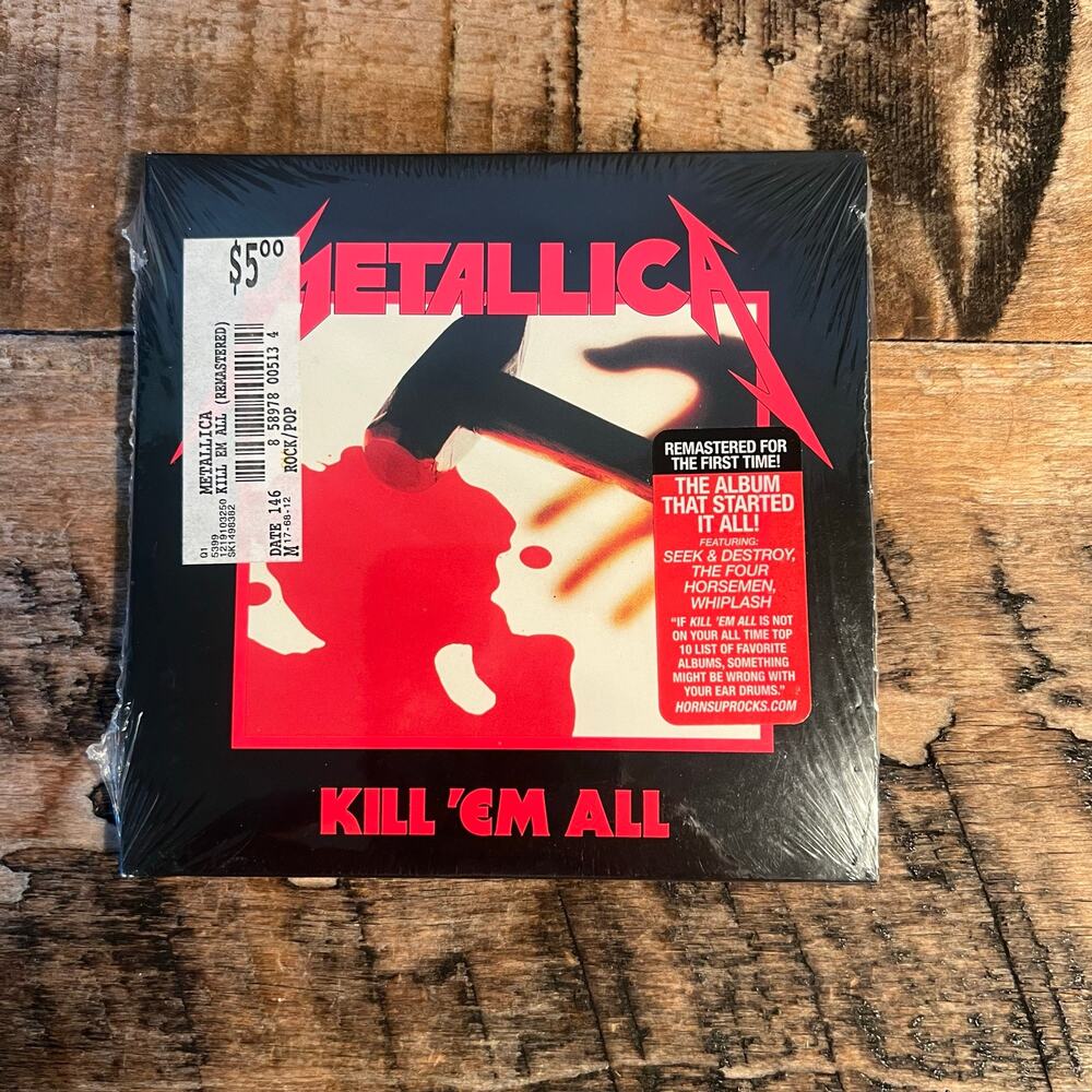Metallica Kill ’Em All 1983 Remastered CD Album Sealed Blackened Recordings